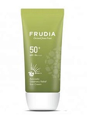 Питательный солнцезащитный крем с авокадо, Frudia Avocado Greenery Relief Sun Cream SPF 50+
