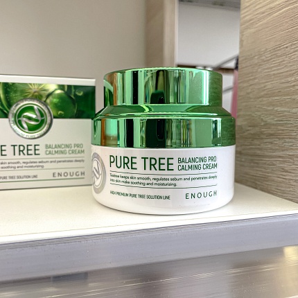 Успокаивающий крем для лица с чайным деревом (50 мл), Enough Pure Tree Balancing Pro Calming Cream