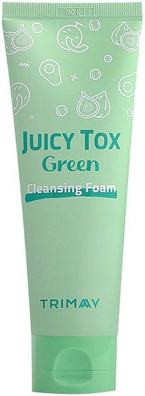 Фруктовая пенка для умывания Trimay Juicy Tox Green Cleansing Foam