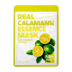 Тканевая маска с каламанси для яркости кожи, FarmStay Real Calamansi Essence Mask