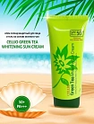 Солнцезащитный крем с зеленым чаем (SPF 50+), Cellio Green Tea Whitening Sun Cream