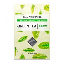 Тонизирующая тканевая маска с зеленым чаем, Etude House Therapy Air Mask Green Tea