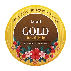 Омолаживающие патчи для век с частицами золота и маточным молочком, Koelf Royal Jelly Hydrogel Eye Patch
