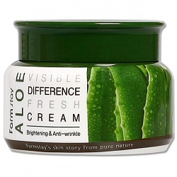 Успокаивающий крем для лица с алоэ, FarmStay Visible Difference Fresh Cream Aloe