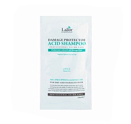 Шампунь бесщелочной для поврежденных волос (10 мл), Lador Damaged Protector Acid Shampoo