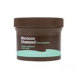 Очищающая маска для лица с марокканской глиной, Too Cool For School Morocco Ghassoul Cream Pack