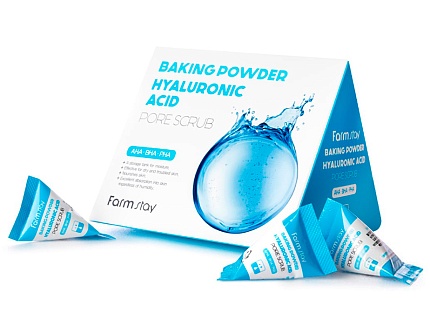 Скраб с содой и гиалуроновой кислотой (7 гр), FarmStay Baking Powder Hyaluronic Acid Pore Scrub