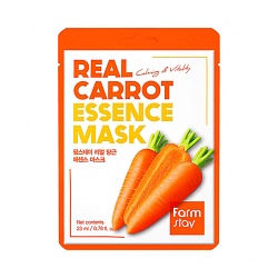 Маска для лица с экстрактом моркови - Farm Stay Real Carrot Essence Mask