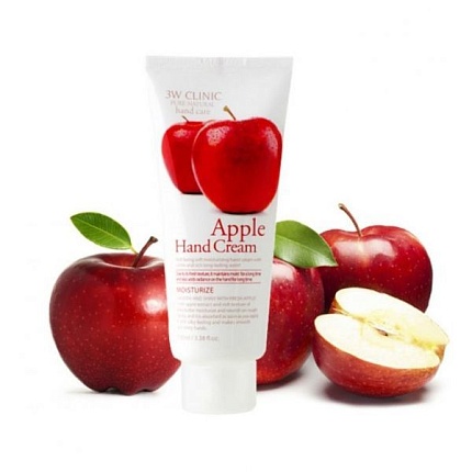 Крем для рук с яблоком, 3W Clinic Apple Hand Cream
