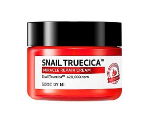 Восстанавливающий крем с муцином чёрной улитки (60 мл), Some By Mi Snail Truecica Miracle Repair Cream