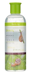 Тонер для лица с муцином улитки (350 мл), FarmStay Snail Visible Difference Moisture Toner