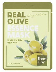 Тканевая маска с экстрактом оливы, FarmStay Real Olive Essence Mask