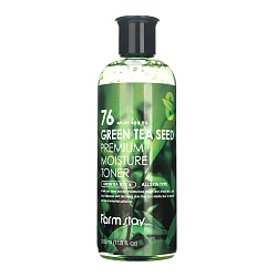 Тонер с семенами зелёного чая (350 мл), FarmStay Green Tea Seed Premium Moisture Toner